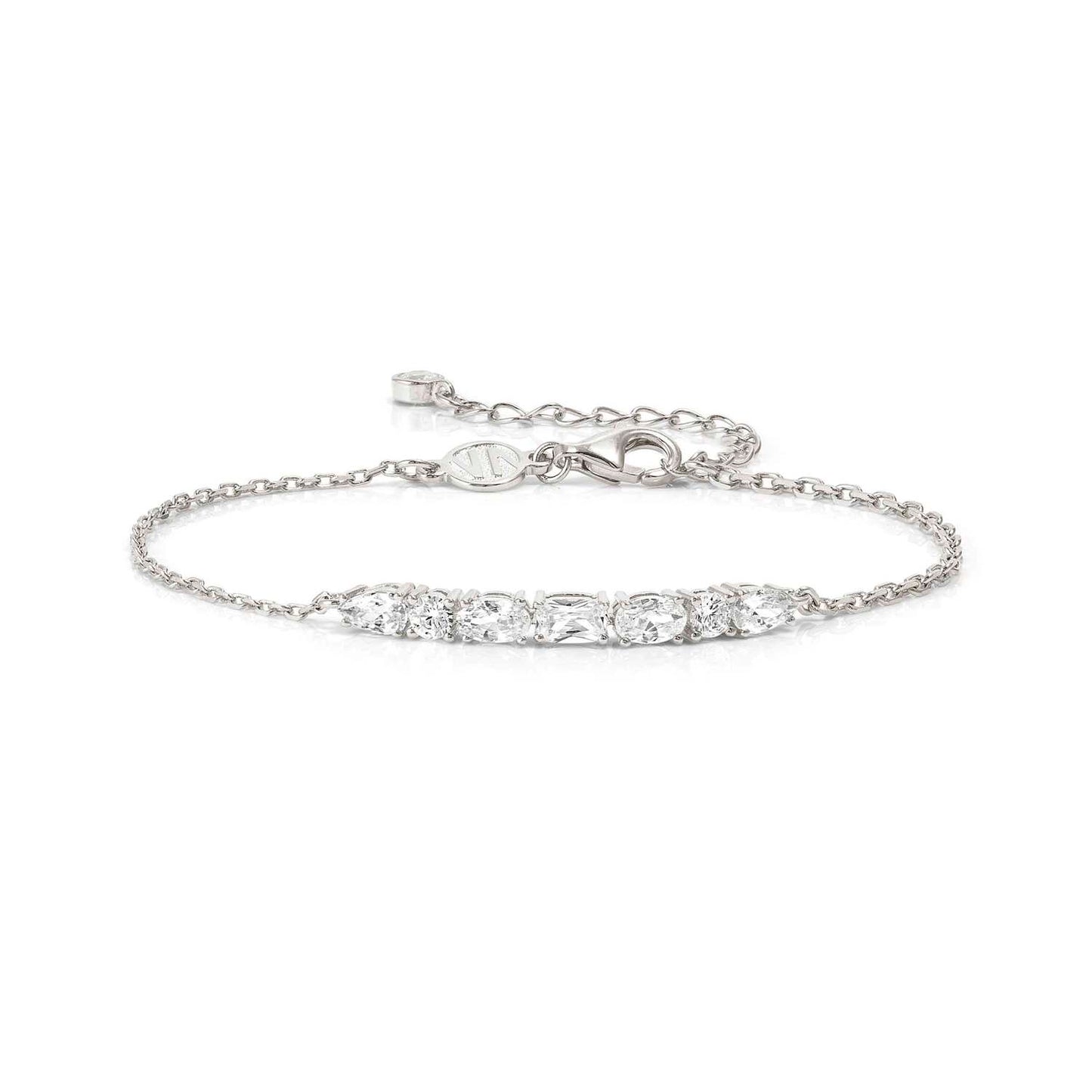 Silver White CZ Colour Wave Aurora Bracelet 149852/031