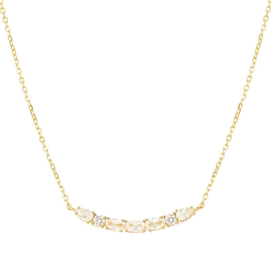 Silver YGP White CZ Colour Wave Aurora Necklace 149857/020