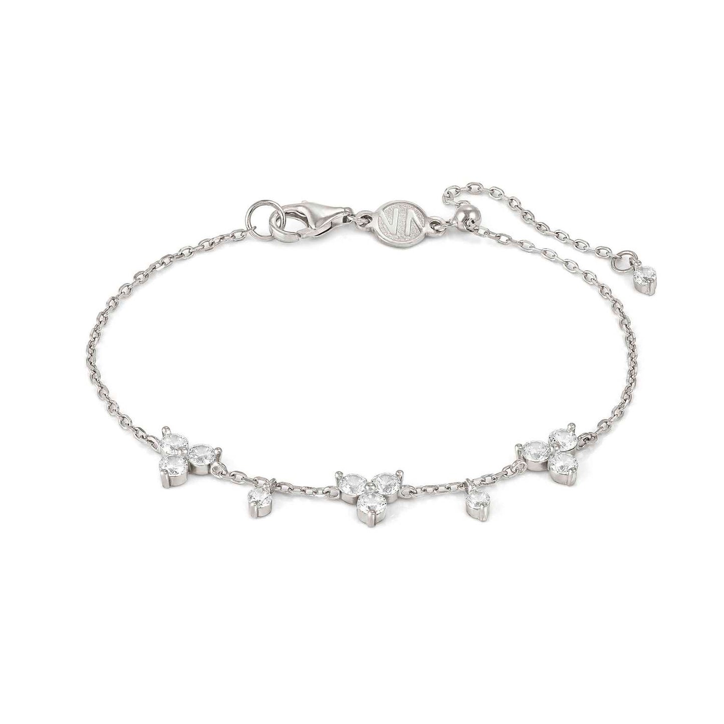 Silver CZ Life Bouquet Bracelet 242504/010