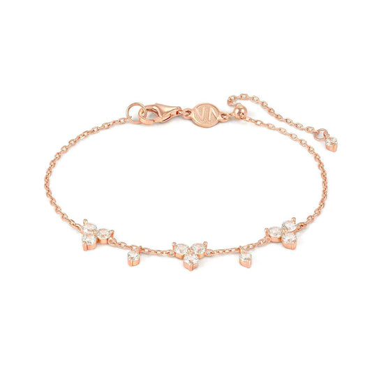 Silver RGP CZ Life Bouquet Bracelet 242504/011