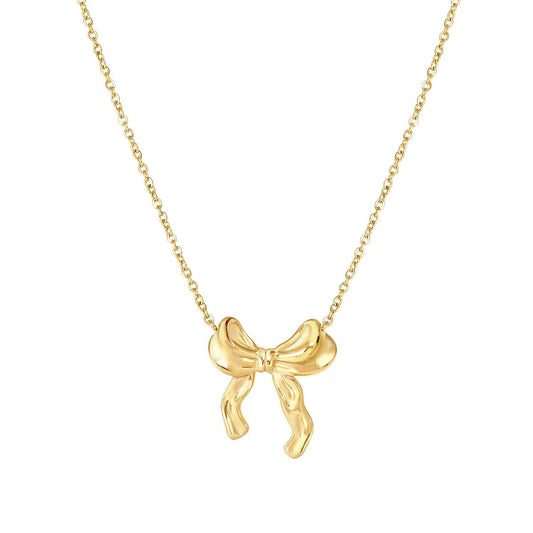 Bow Yellow PVD Steel Ecclettica Necklace 134310/012
