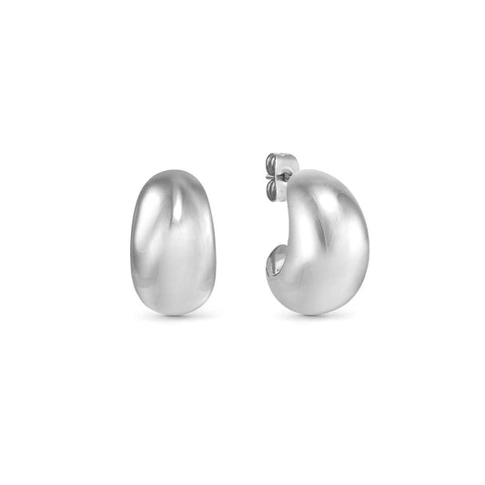 Small Moon Steel Hoop Ecclettica Earrings 134314/001
