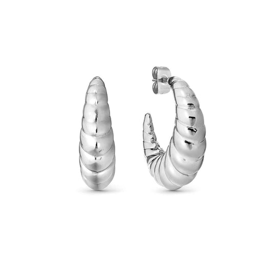 Croissant Steel Hoop Ecclettica Earrings 134317/001