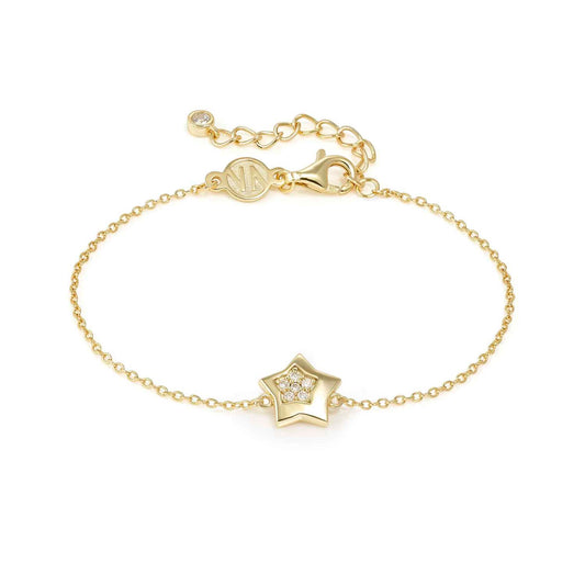 Star Silver YGP & CZ Petit Sparkle Bracelet 242300/009