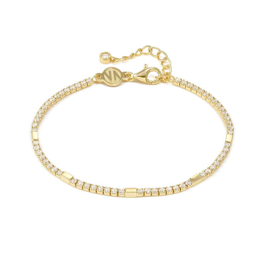 Silver YGP & CZ Petit Sparkle Tennis Bracelet 242301/012