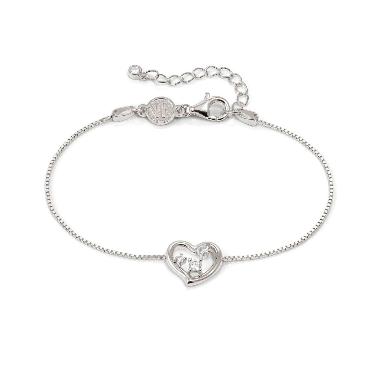 Dreams Beats Silver CZ Heart Bracelet FW25 NEW 242601/004