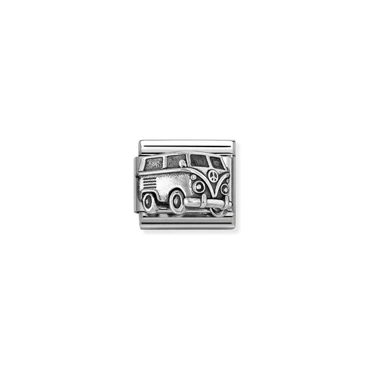 330114/05 Van Oxidised Sterling Silver Link SS26