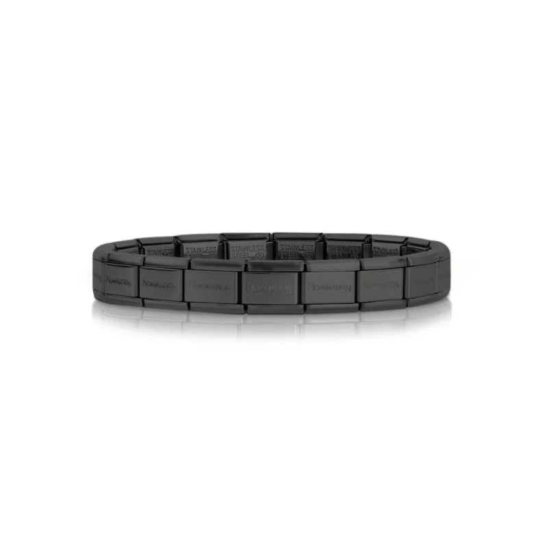 030091/066 Classic Stainless Steel Matt BLACK Finish PVD Base Bracelet