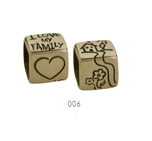 CUBIAMO Big Silver I Love My Family Cube 163002/006