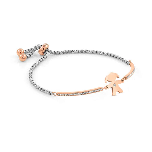 028005/026* Milleluci Bracelet Stainless Steel & ROSE PVD Girl