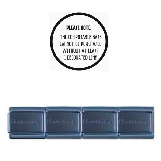 030091/035 Classic Stainless Steel Sapphire Blue Matt (Navy) Finish PVD Base Bracelet