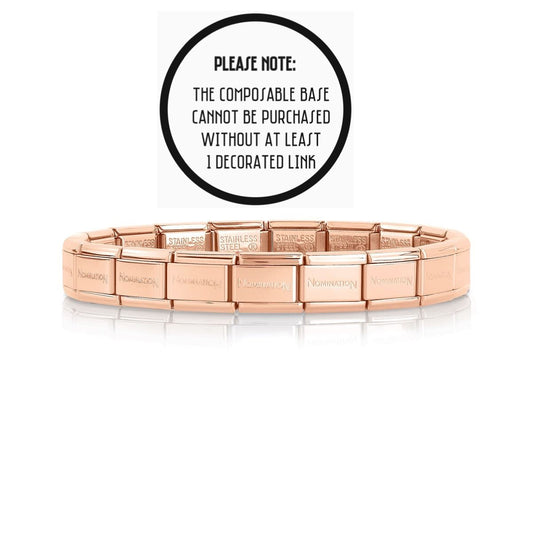 030091/011 Classic Stainless Steel Rose PVD Base Bracelet