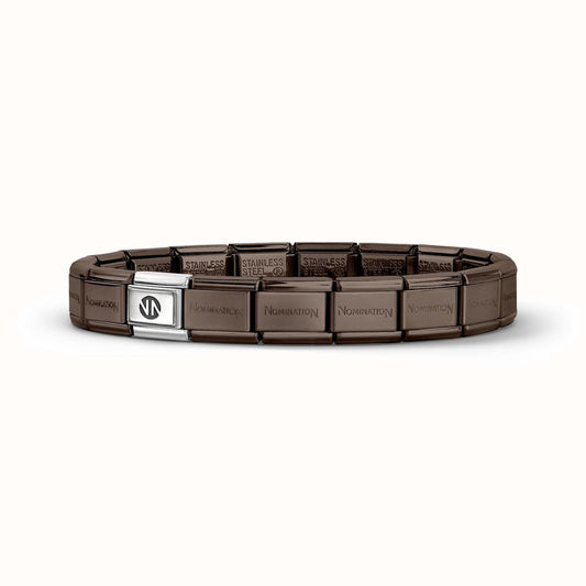 Chocolate PVD Matt Finish Stainless Steel Starter Base Bracelet 030091/036