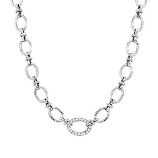 AFFINITY necklace, steel, cz Steel 028606/001