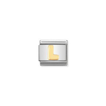 Classic Yellow Gold Letter L Link
