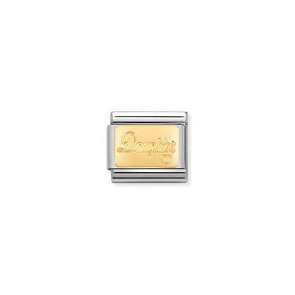 030121/25 Classic Yellow Gold Plate Daughter Link