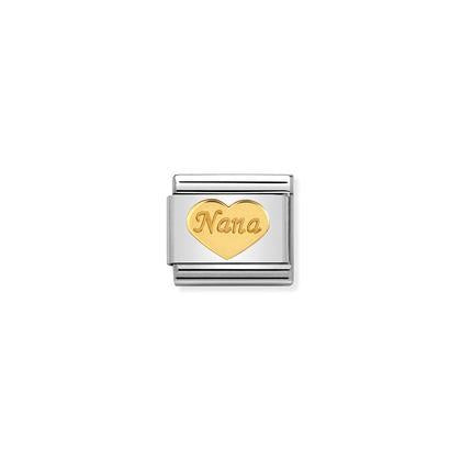 030162/43 Classic Yellow Gold Nana Heart Link