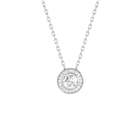 145703/010D AUREA necklace, 925 silver, CZ White