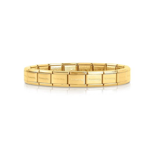 030091/008 Classic Stainless Steel Yellow PVD Base Bracelet