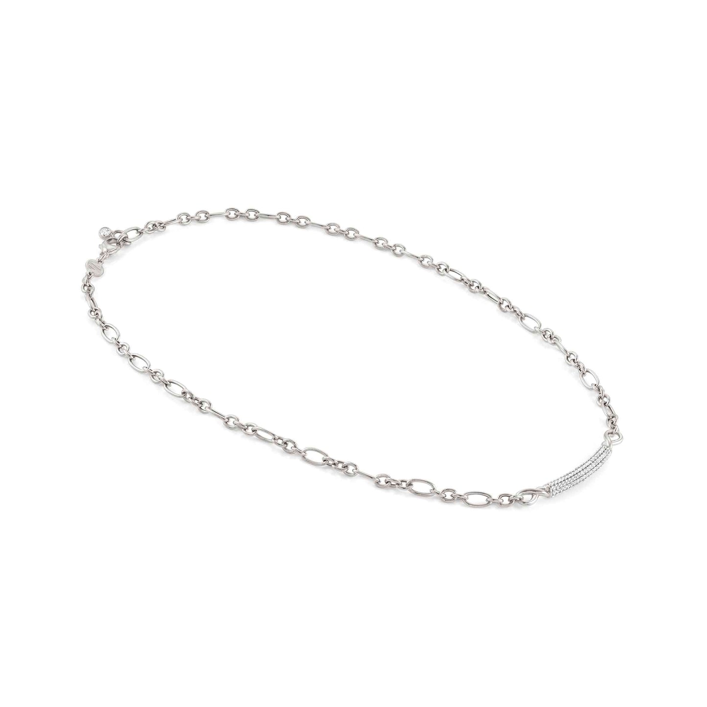 149115/010D ENDLESS necklace in 925 Sterling Silver with cubic zirconia bar (E) (010_Silver)