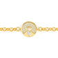 149201/008D SENTIMENTAL bracelet in 925 silver ygp and cubic zirconia (008_Yellow Gold Heart)