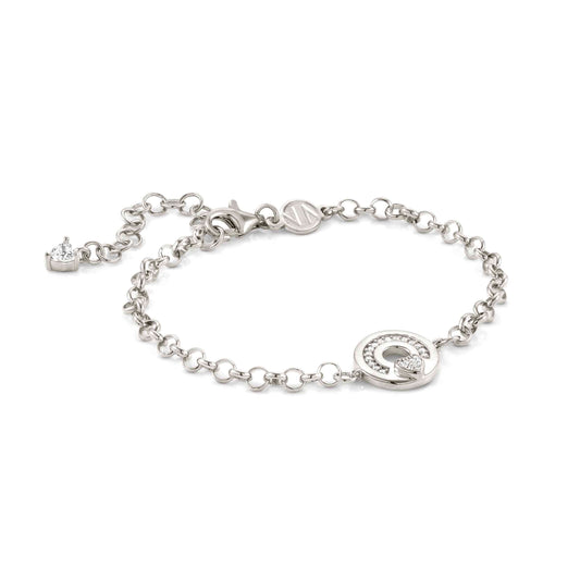 149202/009D SENTIMENTAL bracelet in 925 silver of cubic zirconia PAVE' (009_Silver Heart)