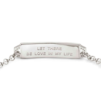 149504/021 Talismani Sterling Silver Bracelet Let There Be Love