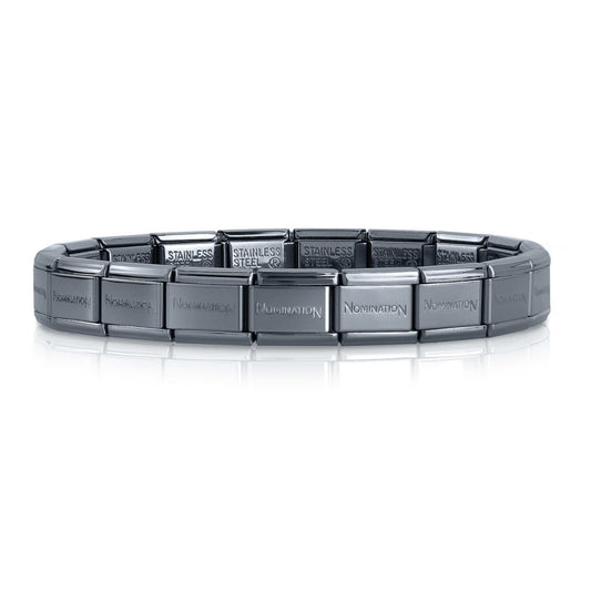 Classic Stainless Steel Haematite / Grey PVD Base Bracelet