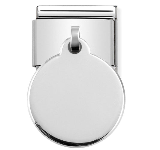 331801/01 Classic Silver Charm Plate circle