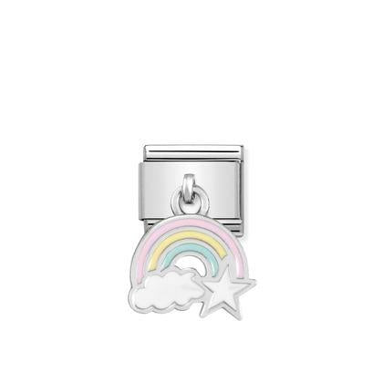 331805/17 Classic Silvershine Rainbow Drop Link