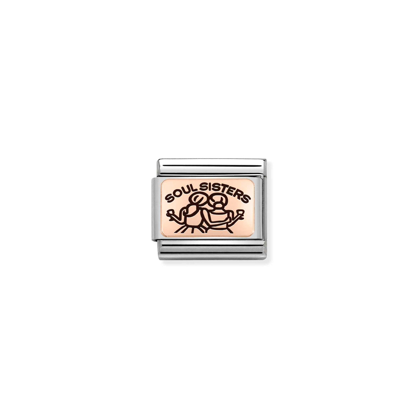 430111/09 Composable Rose Gold with engraved Soul Sisters link