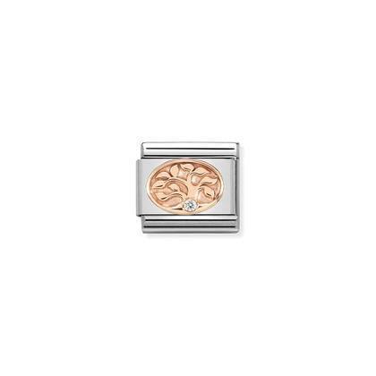 430305/12 Classic Rose Gold Tree of Life Link