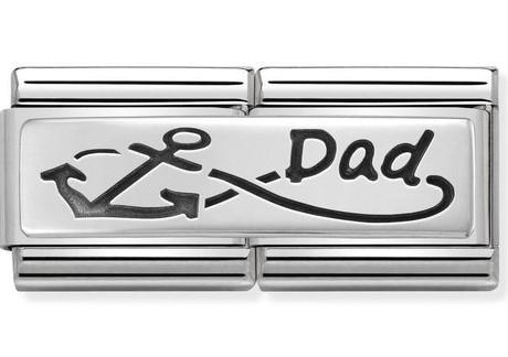 330710/05 Classic Silver Double Plate Inifinite Dad