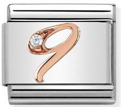 430315/09 CLassic Rose Gold Number 9