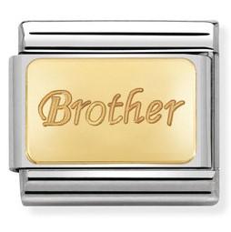 030121/35Classic 18 ct Gold Engraved Sign BROTHER 030121/35