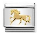 030149/26 Classic SYMBOLS steel & 18ct Gold Galloping Horse