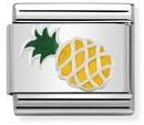 330202/45 Classic ,S/steel,enamel,Silver Pineapple