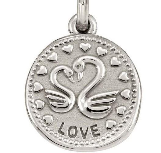 147303/008 WISHES pendant in 925 silver LOVE