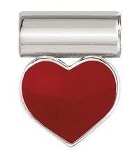 147118/003 SeiMia SYMBOLS, 925 silver & enamel Red heart