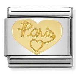 030145/28D CLASSIC COUNTRY SYMBOLS,S/steel,18k gold,Paris Heart