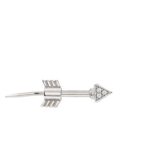147132/008D SEIMIA earring , silver,CZ, (SMALL STUD) Arrow