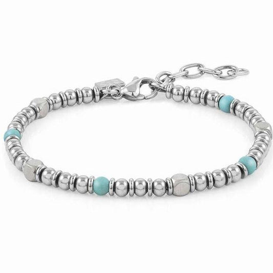 027905/033* INSTINCT bracelet,S/steel,stones TURQUOISE