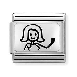 330109/46D Classic OXYDISED PLATES,S/steel, 925 silver Mum