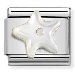 330509/12 Classic Silver Mother of Pearl Starfish