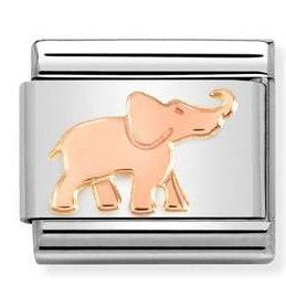 430104/45 Classic 9ct Rose Gold Elephant Link