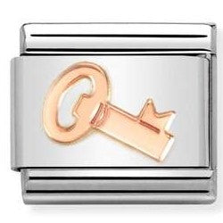 430104/48 Classic 9ct Rose Gold Key Link