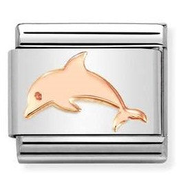 430104/53 Classic 9ct Rose Gold Dolphin