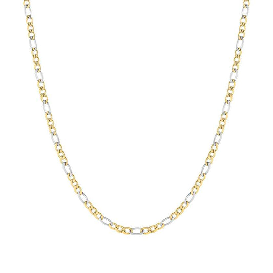B-YOND steel necklace SMALL CURB Stainless steel, Yellow Gold