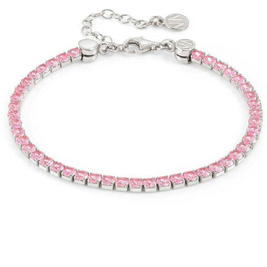 CHIC & CHARM JOYFUL ed. bracelet in 925 silver and cz PINK Fin. Silver