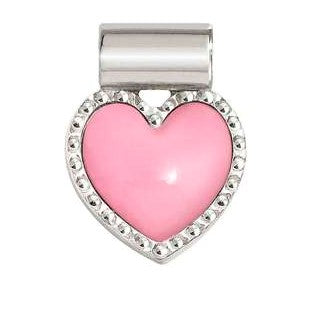 SEIMIA ed. CANDY SYMBOLS in diamond-cut 925 silver and enamel Fuchsia heart